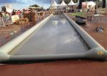 Durable PVC Tarpaulin Giant Inflatable Slide / 1000 Foot Slip N Slide For