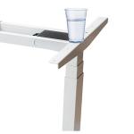 Vintage Rustic Wooden Work Station Coffee Table with Dual Motors and Operation