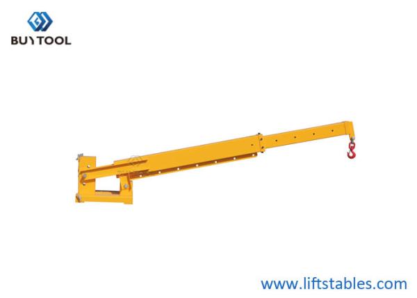 Telescopic Adjustable Hoist Forklift Attachment Jib Boom Crane 6000 Lb Lift