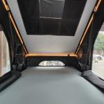 Durable Waterproof Aluminum Rooftop Tent With Grey Black Color