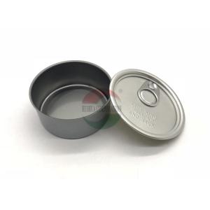 Mini Hemp Packaging 100ml Easy Open Ring Pull Tin Can / Metal Tins With Lids