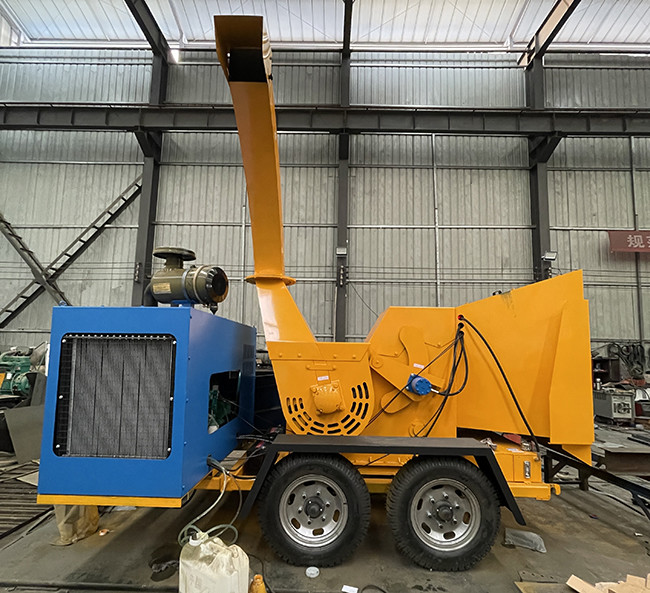 Mill Crusher HY-6130 Branch Crusher With 32HP Diesel Engine Matching Power