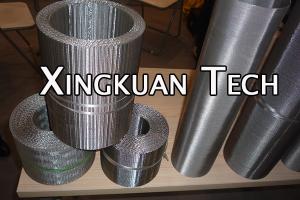 China 72/15 152/ 24 260/40 Reverse Dutch Weave Stainless Filter Belt Mesh Band For Plastic factory