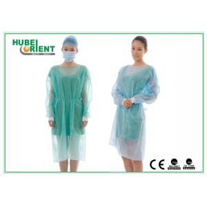 China Antistatic Disposable SMS Procedure Gown With Knitted Wrist on sale