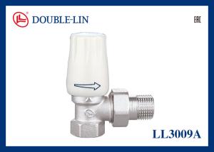 China 3/8&quot; Angled Brass Thermostatic Radiator Valves factory