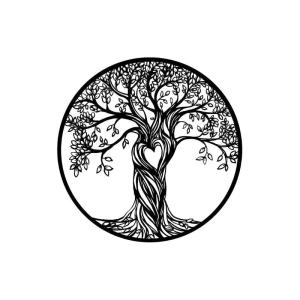 China Wall Decor Tree Cutouts Rusty Metal Garden Ornaments Low Maintenance Custom factory