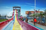 Fiberglass Waterslide for Adult Water Sport Holiday Water Resort / customized