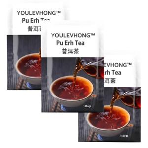 China pu er cha Earthy Aroma Woody Raw Pu erh Tea With Dark Red Brewing Temperature 95 Degrees Celsius factory