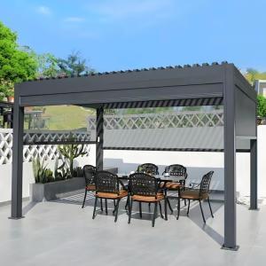 China Aluminum Louvered Pergola Transform Your Outdoor Space with Smart Elegance factory