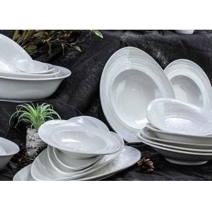 Swirl Emboss 16pc Dinner Set Irregular For Wedding Party