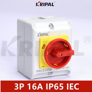 China IEC IP65 16A Triple Pole 3 Phase Disconnect Switch Waterproof factory