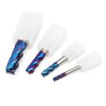 12mm Solid Carbide End Mill Flat 4F Nano Blue Coated Ultrafine Keys Milling