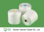 Z Twisted 100% Polyester Spun Yarn Raw White Staple Yarn 20/2 For Sewing Thread