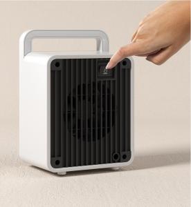 China ABS 900W Mini Smart Tabletop Portable Electric Warmer Handy Desktop PTC Fan Heater factory