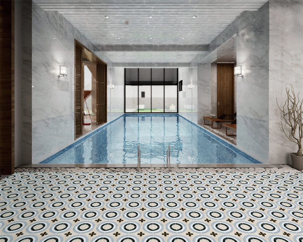 Non-Slip Flooring 20x20cm Ceramic Rustic Tiles For Decoration And Durable Wall Tile For Building