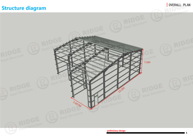Industrial Prefab Modular Commercial Buildings Construction , PEB Metal Buildings Warehouse