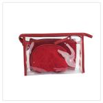Zipper Transparent PVC Cosmetic Bag 3 Pieces Set