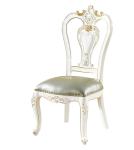 Leather White Carved Antique Dining Chair LF-111