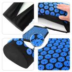 Cotton Fabric Acupressure Mat and Pillow Set with Massage Ball