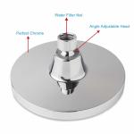 6in Square Overhead Fixed Rain Shower Head Chrome Black Water Saving