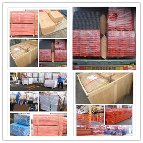 ISO 9001/ 9004 Push Back Pallet Racking Steel Storage Shelving 2 Uprights Frame