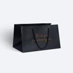 Luxury Printed Custom Logo Clothing Gift Paper Packaging Bags with Hand Length