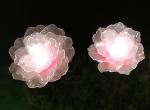 LED Simulation Silicone Rose Lights Lawn Flower Lamp Garden Courtyard Bright