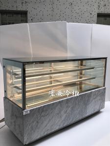 China R134A Refrigerant Cake Display Chiller Rustproof Dynamic Fan Cooling factory