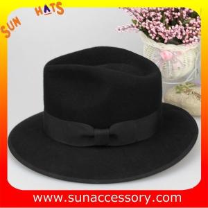 China 4630376 Sun Accessory customized winner fashion 100% wool felt fedora hats,unisex hats and caps wholesaling factory