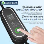 Type2 Portable Charger 22kw 3phase Wallbox 32A AC Home Compatible Single Phase