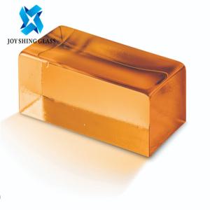 China Solid Crystal Glass Block Brick Rectangular For Decoration / Building factory