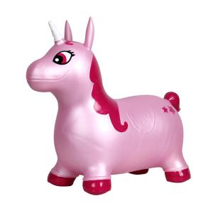 China Odorless PVC Bouncy Ride On Unicorn , Ultralight Inflatable Unicorn Bouncer factory