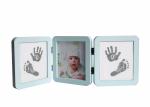 Wooden Baby Hand And Footprint Picture Frame Customized Baby Photo Album
