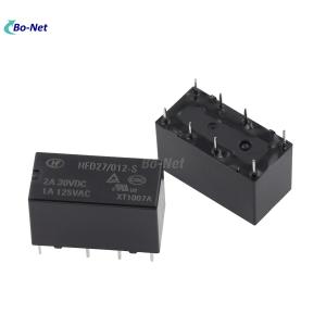 China HFD27-005-S Electronic components Support BOM Quotation 12VDC 2A 8pin relay HFD27-005-S factory