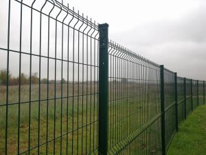China 3D Bending Curved Welded Iron Wire Mesh Garden Security Fence PVC Powder Coated factory
