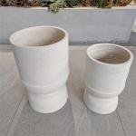 Modern Style Fiber Cement Pot Frost Resistant Weatherproof For Outdoor