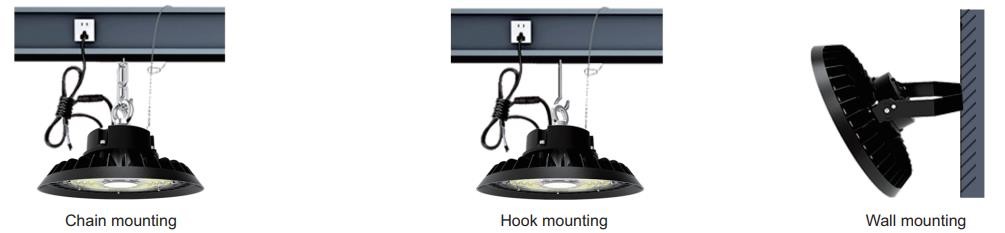 Industrial 100-300W UFO LED High Bay Light IP65 3000K 4000K 5000K