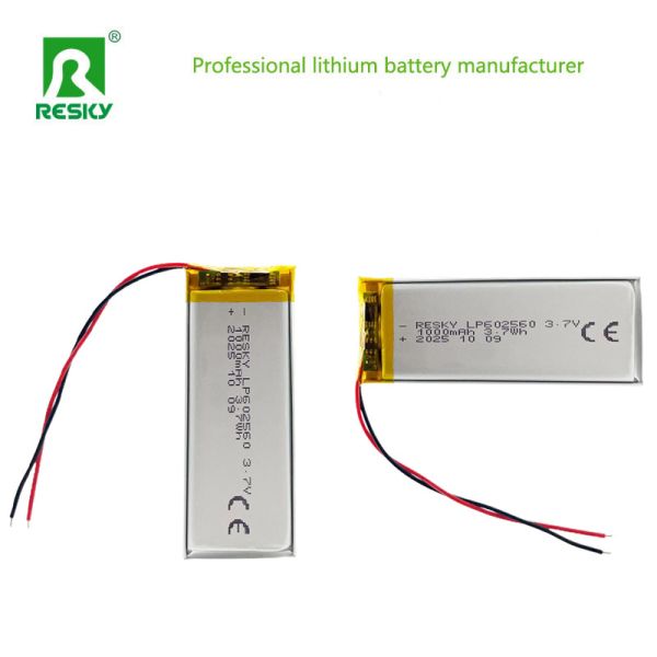 Lifepo4 Battery Cell 602560 3.7v 4.2v 1000mAh 3.7wh Rechargeable Power Lithium Polymer Battery Pack