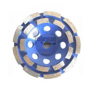 China Double Row Diamond Grinding Wheel For Fast Grinding Mid Hard Concrete factory