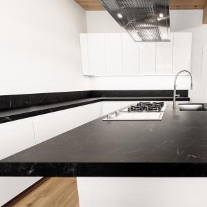 White Gloss Acrylic U Shaped Kitchen Modern Cabinet Set Modular