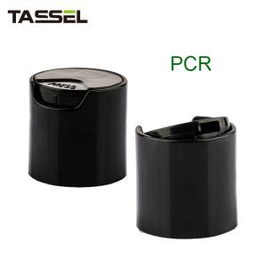 China PCR 24/410 Black Disc Caps Bottle Cap For Shampoo Lotion Products factory