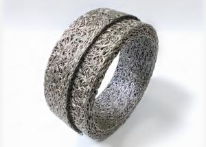 China 55*20*10mm Compressed Knitted Metal Wire Mesh 99% Filter 0.55mm factory