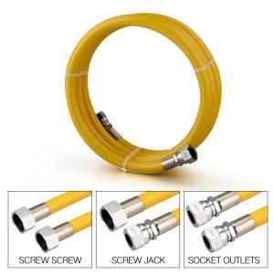 China Synthetic Rubber Natural Gas Hose For Generator , DN10 Corrugated Gas Safety Pipe factory