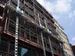 Mast Climbing Aerial Work Platform for Glass Wall Installation