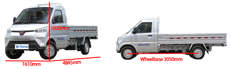 Wuling Dian Ka Small Electric Truck Fast Speed 100Km/H 2-Door 2-Seater