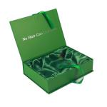 Ribbon Closure Hair Extension Packaging Box Magnetic Closure Gift Box Versatile
