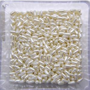 China High Quality ABS Plastic Bead DIY 4mmx8mm Drop Pearl Beads factory