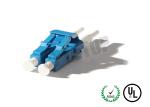 White Dust Cap Plastic Fiber Optic Connector Termination 900μM Blue Body