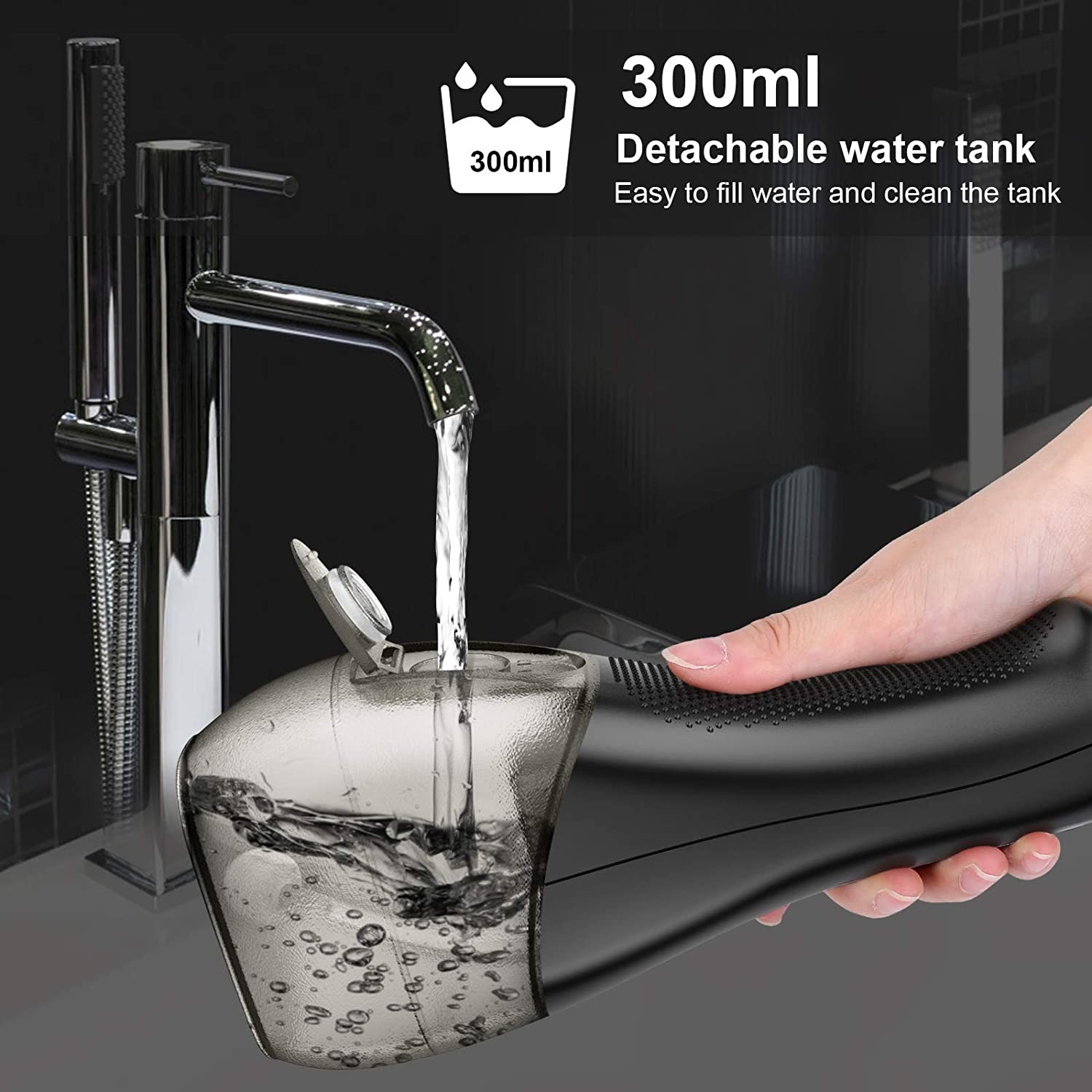 Portable Water Flossing Oral Irrigator 300ML Dental Cleaner 24 Adjustable Pressure Electric Oral Flosser For Teeth/Braces