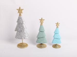 China Christmas Tree Ornament Indoor and Outdoor Decorations Iron Art Metal Bright Colors factory